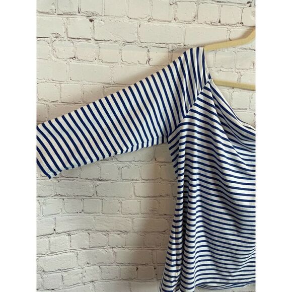 OLD NAVY set of 3 cream red blue check striped top tunic shirt long sleeve XXL - Picture 8 of 10